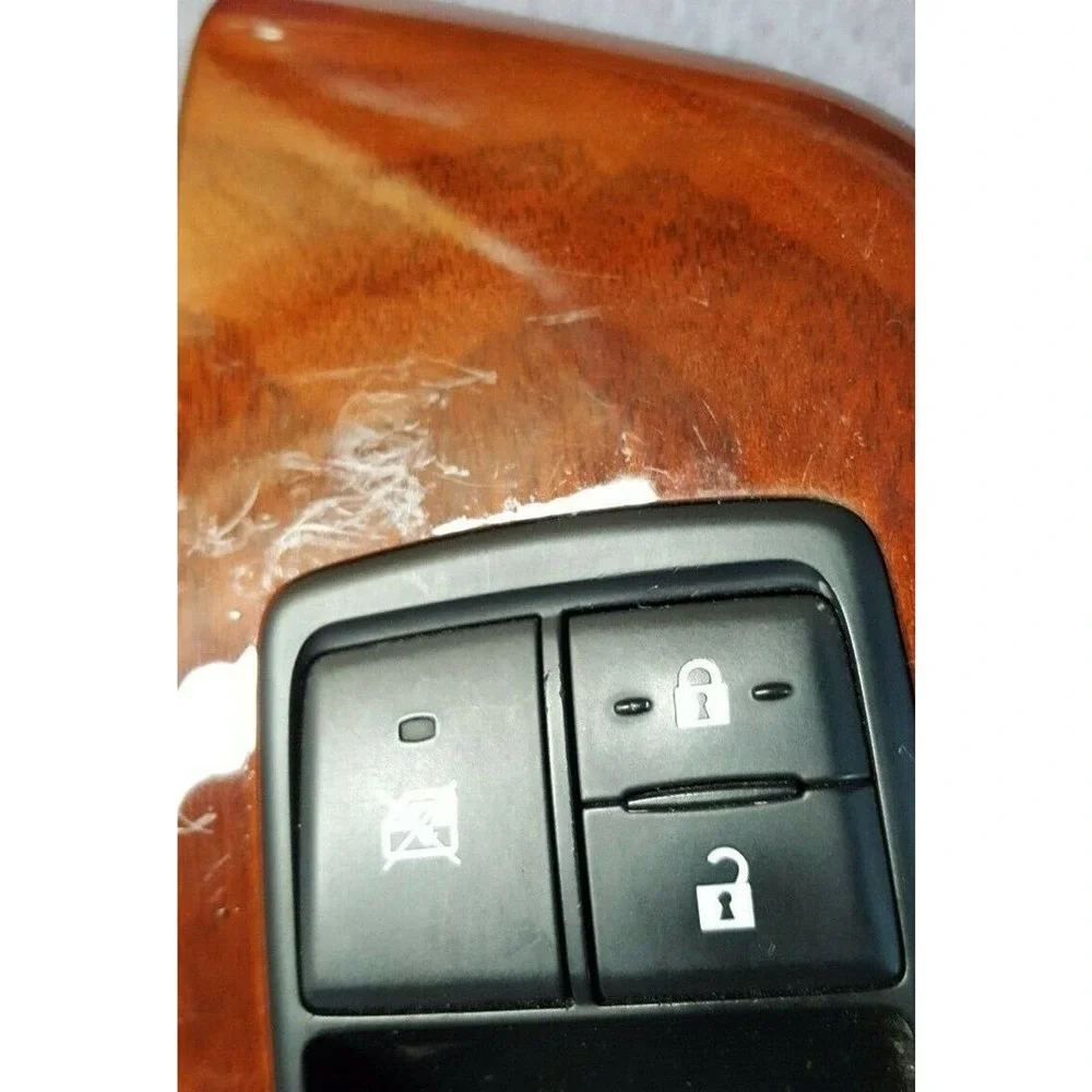 2010 Lexus H250h OEM Driver Side Master Power Window Lock Switch Wood 515940